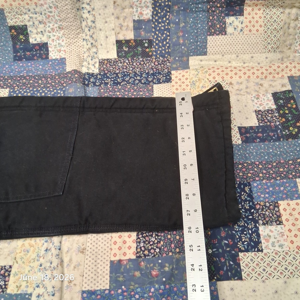Vintage 2002 Carhartt R03 BLK Insulated Black Double Knee Overall Bibs Sz 32x32 - Picture 13 of 15